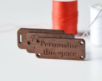 Wooden Tags | Custom label tags | Wood tags | Clothing Tags | Labels for Handmade