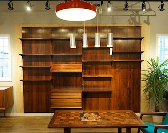 308-028 Danish Mid Century Modern Rosewood Wall System by Poul Cadovius