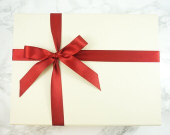 Gift Box, Bridal Gift Box, Ivory Gift Box, Gift Wrapping, Wedding Gift Box
