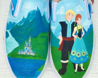 Disney Painted Vans Frozen Fever - Shanny's Shoes