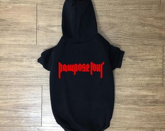 Pawpose Tour Hoodie | Hypebeast | Pet Clothing | Dog Clothing | Dog Sweater | Pet Streetwear