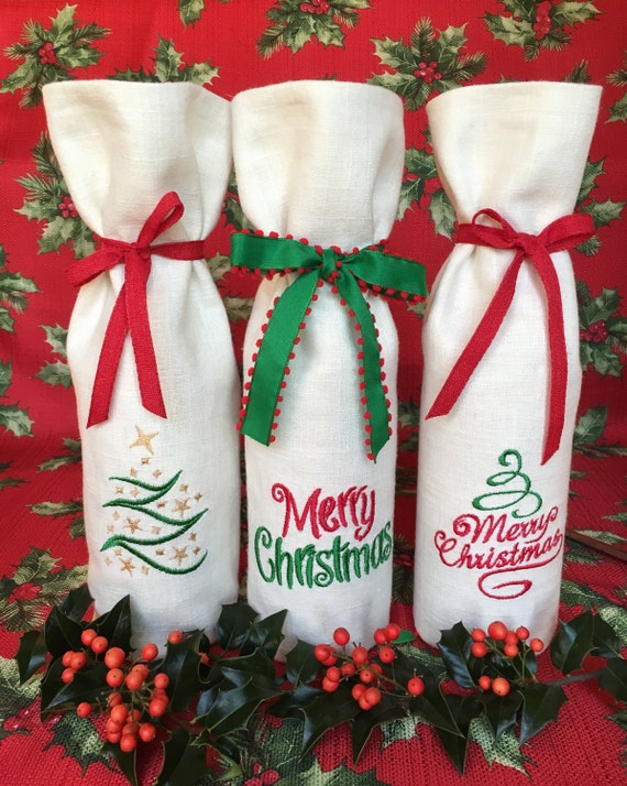 wine bags for christmas