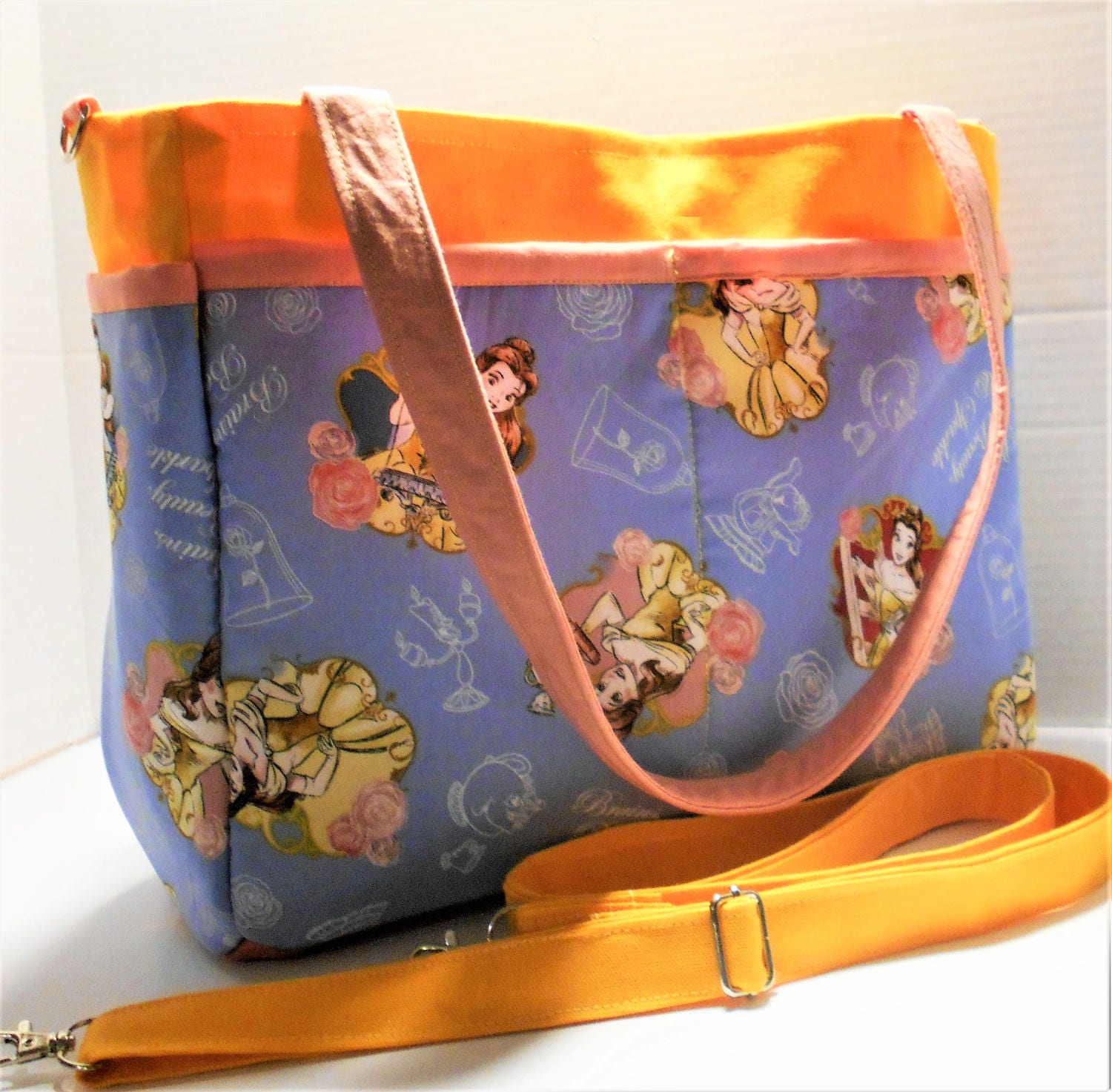 Large Beauty and The Beast Diaper Bag Belle Diaper Bag
