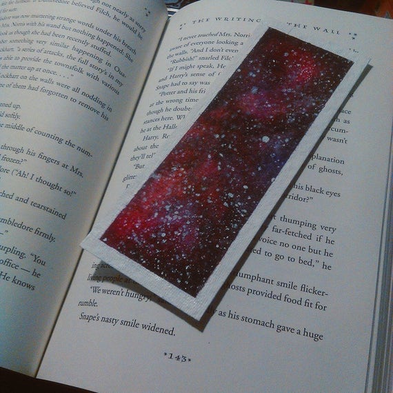 galaxy bookmarks with border