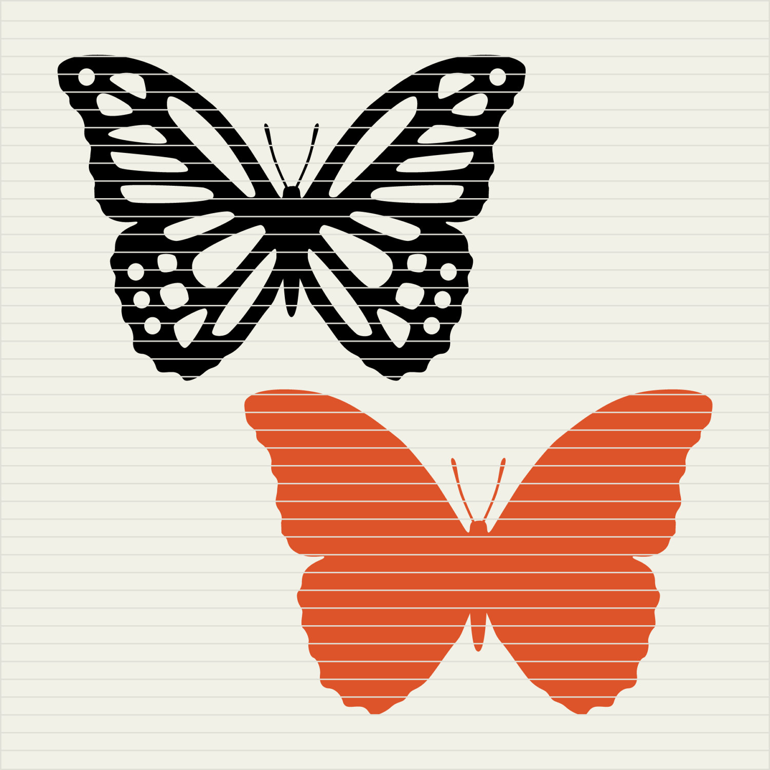 Butterfly Cricut Image - Layered SVG Cut File - New Free Fonts