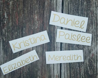 Yeti Decal, Name Decal, Yeti Sticker, Tumbler Sticker, Name Sticker, Vinyl Name Decal, Name Decal for Yeti, Name Sticker
