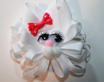 Easter bunny hair bow