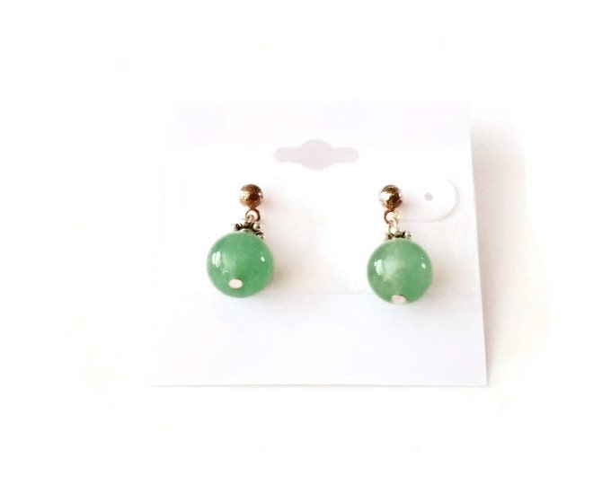 Green Aventurine Gemstone Earrings