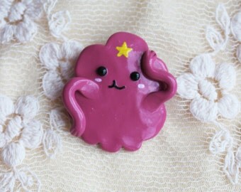 Adventure Time brooch Adventure time pin Cartoon pin Lumpy Space Princess pin Lumpy Space Princess brooch Cartoon princess Christmas gift