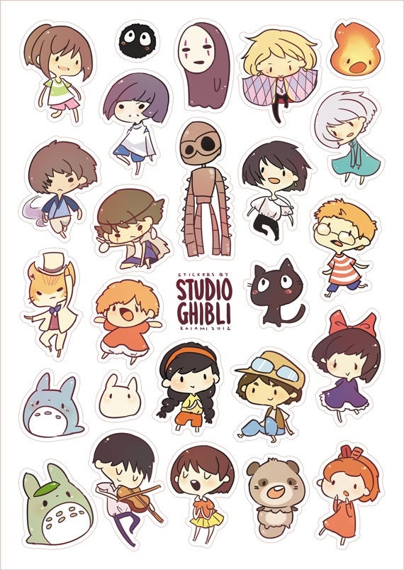 studio ghibli stickers