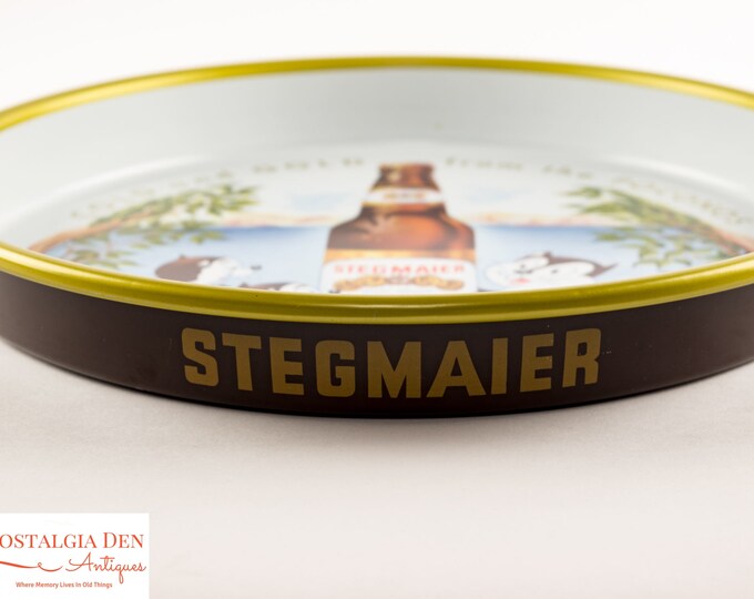 Stegmaier Beer Tray | Bar Serving Tray | Vintage Barware
