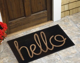 Hello Coir Doormat (18"x30")