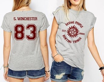 Supernatural shirt Sam Winchester shirt Jersey Unisex S - XXL