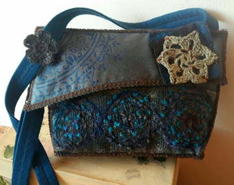Handmade Unique Crossbody Bag Artsy style One of a Kind