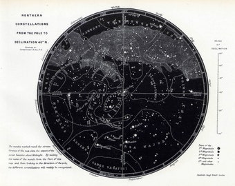 Astronomy Map, Astronomy, Stars, Map Stars, Southern Sky, Sky Map, Black Map, Constellations, Map of Constellations, Space, Zodiac Map, 146
