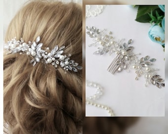Swarowski Bridal hair comb,Crown,Bridal hair vine,Crystals Bridal Wedding,Hairpiece Bridal Hair Vine,Wedding hair-vine,pearl hair vine 37