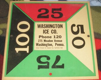 vintage ephemera advertising Washington Ice Co. Pa Pennsylvania