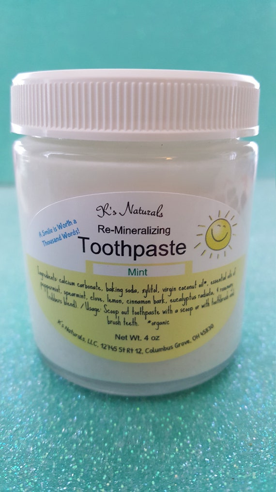 ReMineralizing Toothpaste Natural Ingredients 4 oz jar