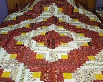 Log Cabin quilt (4237)