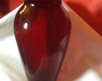 tall Red Ruby Vase