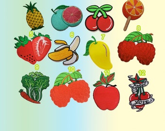 Nature Patches Fruits cabbage patch clothes e Apple Patches iron on Patch embroidered patch custom New