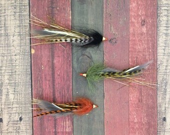 Ballistic Tip Bass Chubs Fly Fishing Flies (Set of 3)