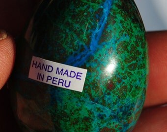 Red Chrysocolla Egg, Polished, Reiki, Healing Crystal, Metaphysical, Item# CHE-02