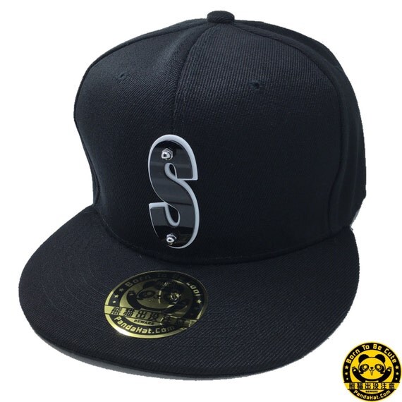 Acrylic Alphabet S Snapback Hat