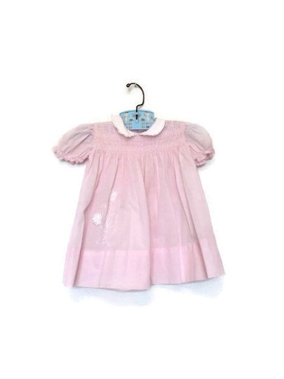 vintage-baby-clothes-1980s-baby-girls-nannette-pink-smocked