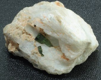 Green Verdelite Tourmaline Crystals on Matrix from Madagascar