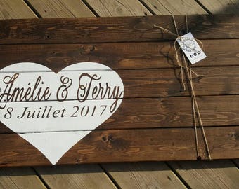 Wedding Guest Book Alternative| Rustic Wedding Guest Book | Custom Wood Guest Book | Wedding 2017 | Made in Canada