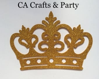 Foam prince crown gold 10 PCS, king crown, princess crown tiara, princess birthday,it's a boy, little prince baby, gold crown centerpieces.