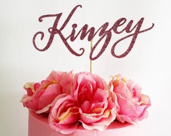 Personalized Name Cake Topper / Custom Cake Topper / Name Cake Topper / Glitter Cake Topper / Cake Topper