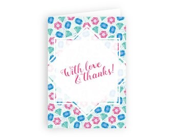 Items similar to Printable Baby Boy Thank you Cards 4 x 6 DIY on Etsy