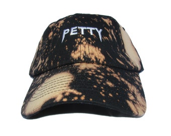 Custom Petty Yeezus Font Acid Wash Bk. Emoji Meme Twill Cotton Dad Hat, Pablo Low Profile Adjustable Unisex Cap Yeezy Boost Dad Hats Caps
