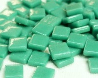 12mm Mosaic Craft Tiles - Emerald Green Gloss - 50g