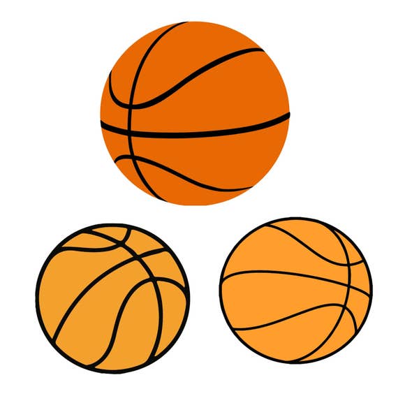 Basketball balls set Eps Dxf Jpg Png Basketball clipart