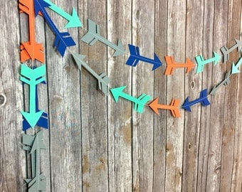 Tribal Arrow Garland, Tribal Garland, First Birthday, Baby Shower, Party Decor, Photo Prop
