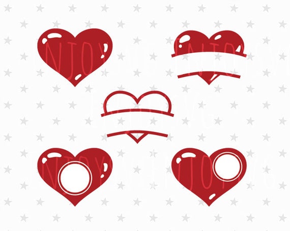 Download Valentine monograms Hearts Monograms Valentine svg Heart svg
