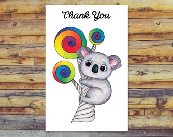 Luxury 15 Koala Blank Card