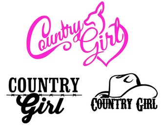 Country girl decal – Etsy