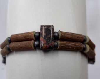 bracelet noisetier jaspe / hazelwood bracelet jaspe free shipping canada USA BD302