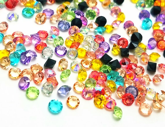 50pcs 3mm mixed floating Memory crystal gems random mixed