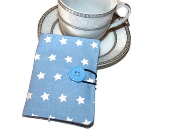 Stars Tea Wallet / Travel Tea wallet / Tea Organizer / Teabag wallet / Tea Bag Holder / Blue Tea Carrier / gift for her