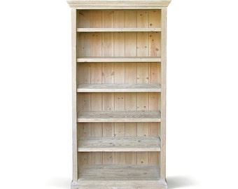 Bookcase, Bookshelves, Display Cabinet, Farmhouse, Reclaimed Wood, Handmade, Rustic