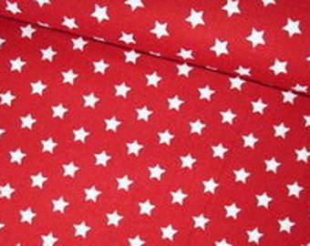 Cotton Star 1cm, red, style 7261