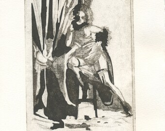 Original etching "Courtisane"