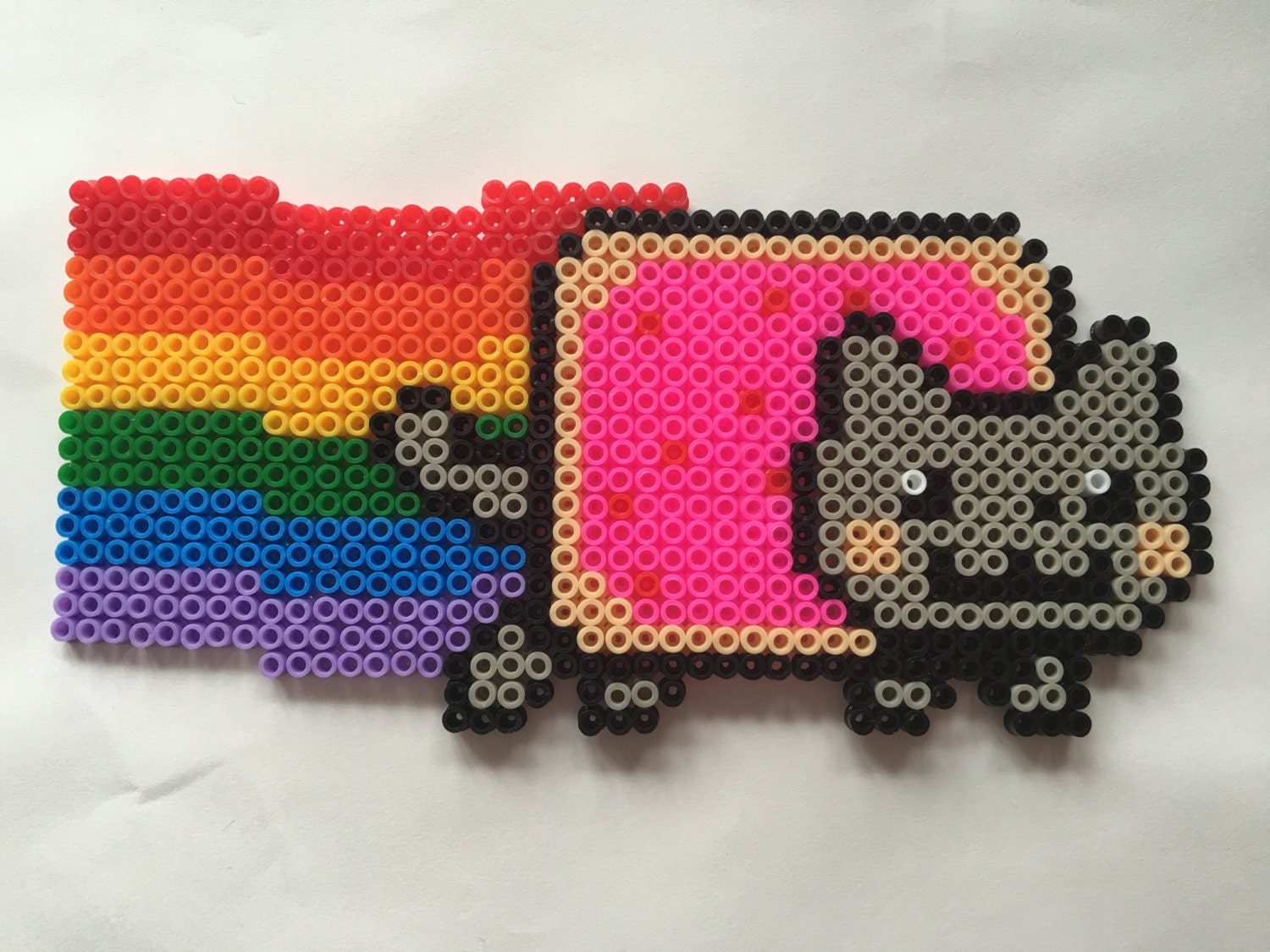 Nyan Cat Perler / Hama Beads PixelArt Hand Made