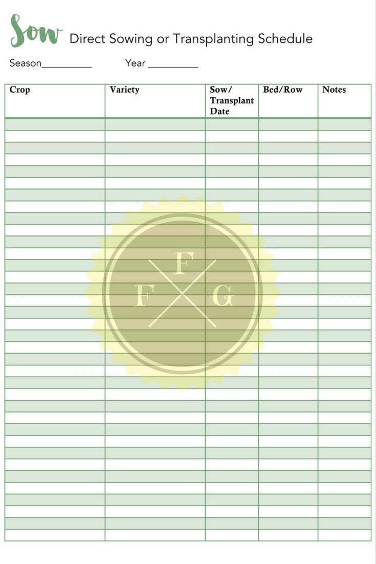 printable garden planner pdf