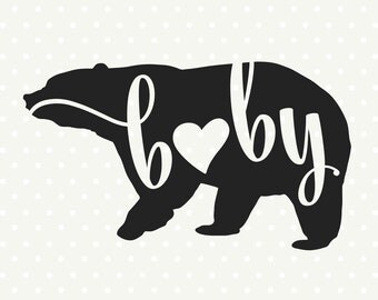Family DXF file, Baby Bear svg file, Bear silhouette file, Kids Shirt svg file, Commercial DXF file, DXF cutting file, silhouette svg file